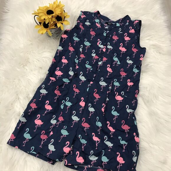 Gap Kids Girls XL Romper Flamingo Print One Piece - Picture 1 of 4